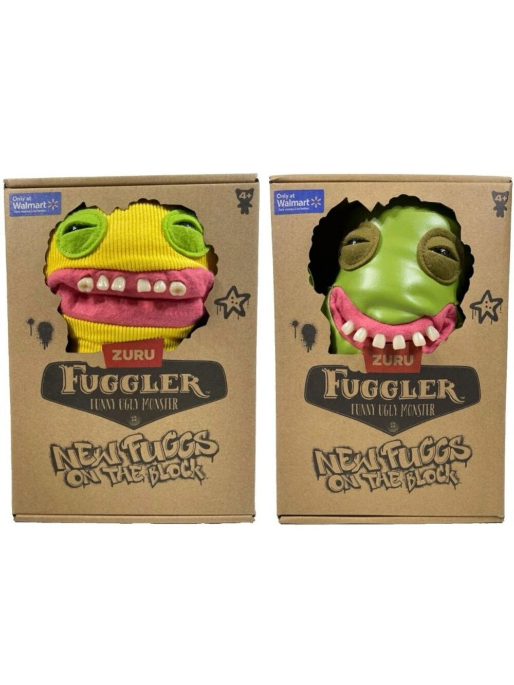 Fuggler New Fuggs On The Block 9" SMILEY O'RILEY & SHAMELESS GOOF Bundle 2Pk